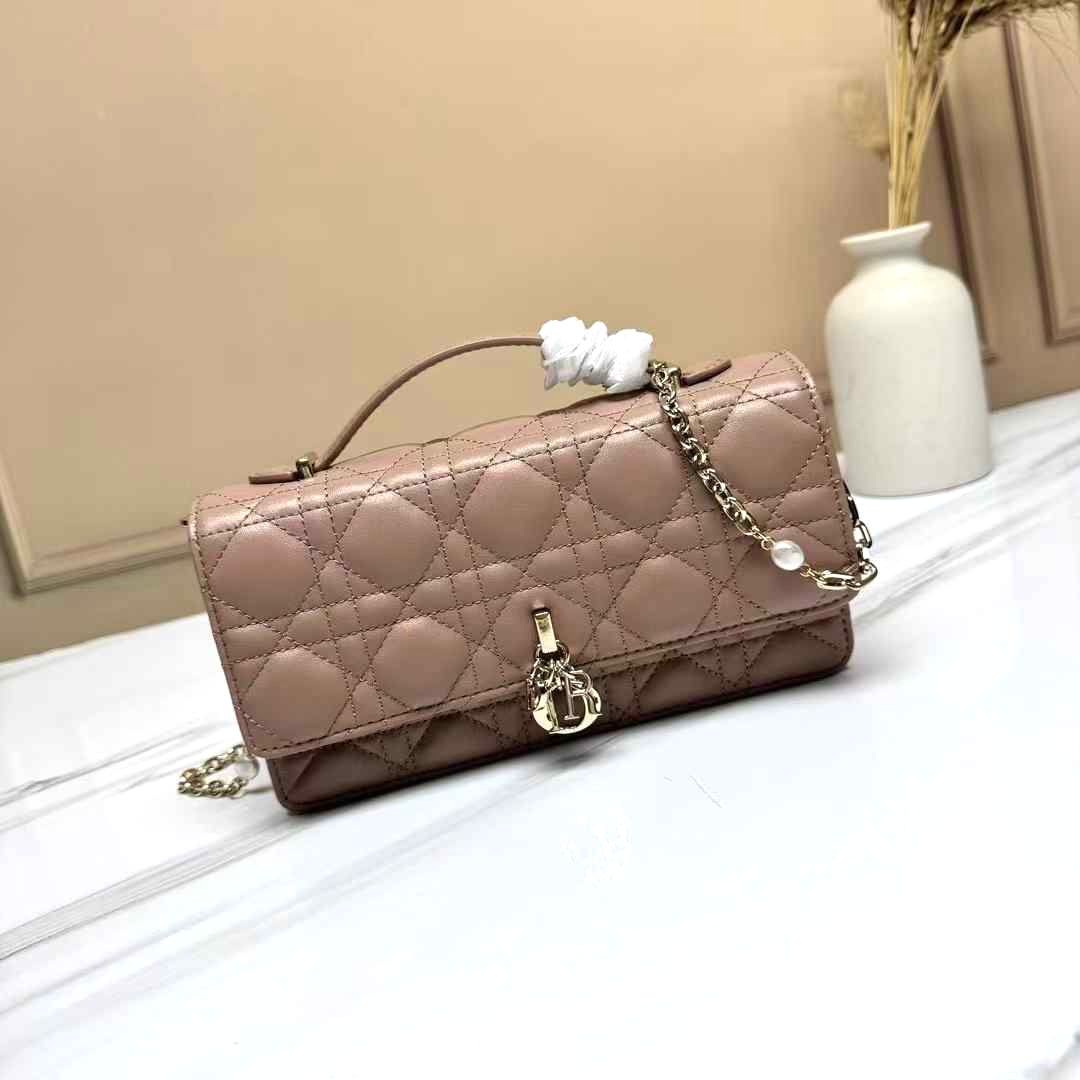 Dior My Dior Mini Bag in cannage lambskin leather. image 1