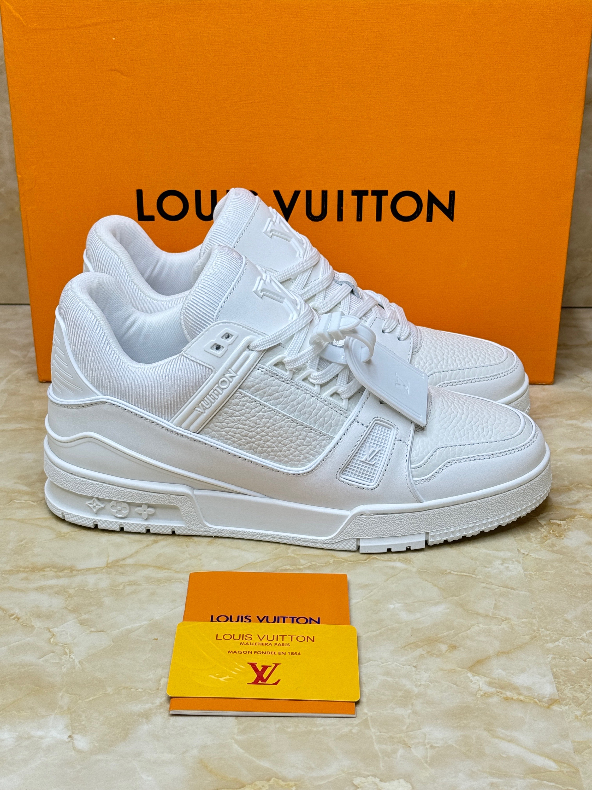 Luois Vuitton LV Trainer sneaker in white leather. image 1